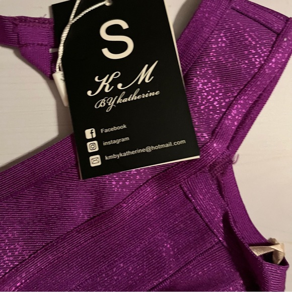 Grape Bandage mini dress - Picture 4 of 9